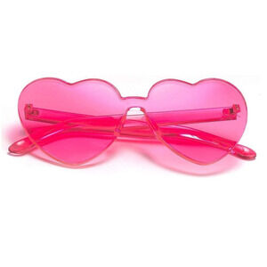 NWT Pink Heart Shaped Sunglasses